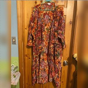 Beach over up kimono floral